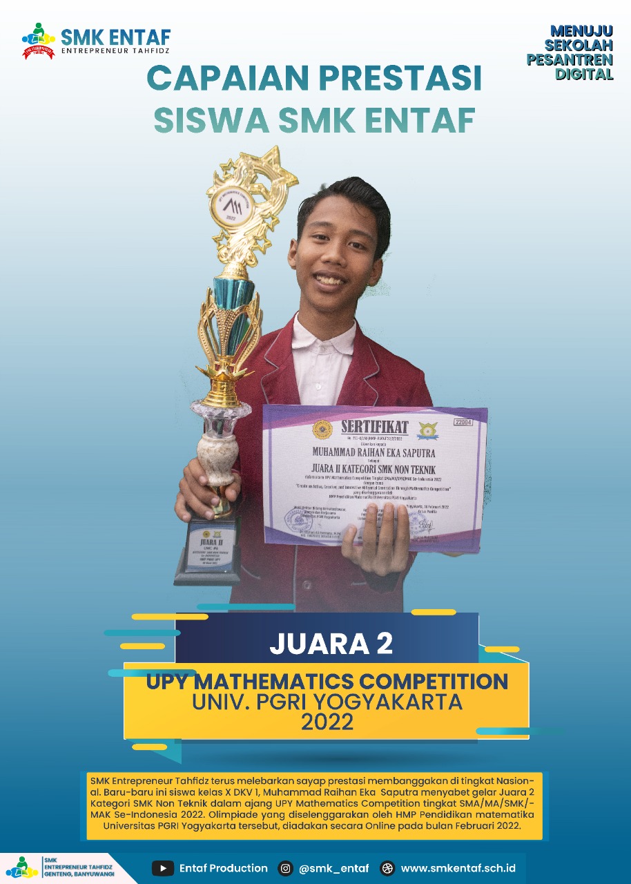 JUARA 2 OLIMPIADE MATEMATIKA tingkat Nasional