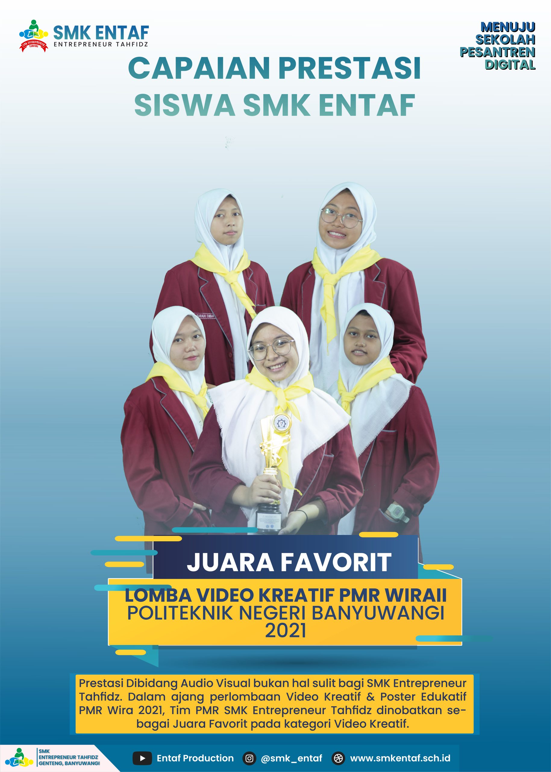 JUARA FAVORIT LOMBA VIDEO KREATIF PMR WIRA POLITEKNIK NEGERI BANYUWANGI 2021