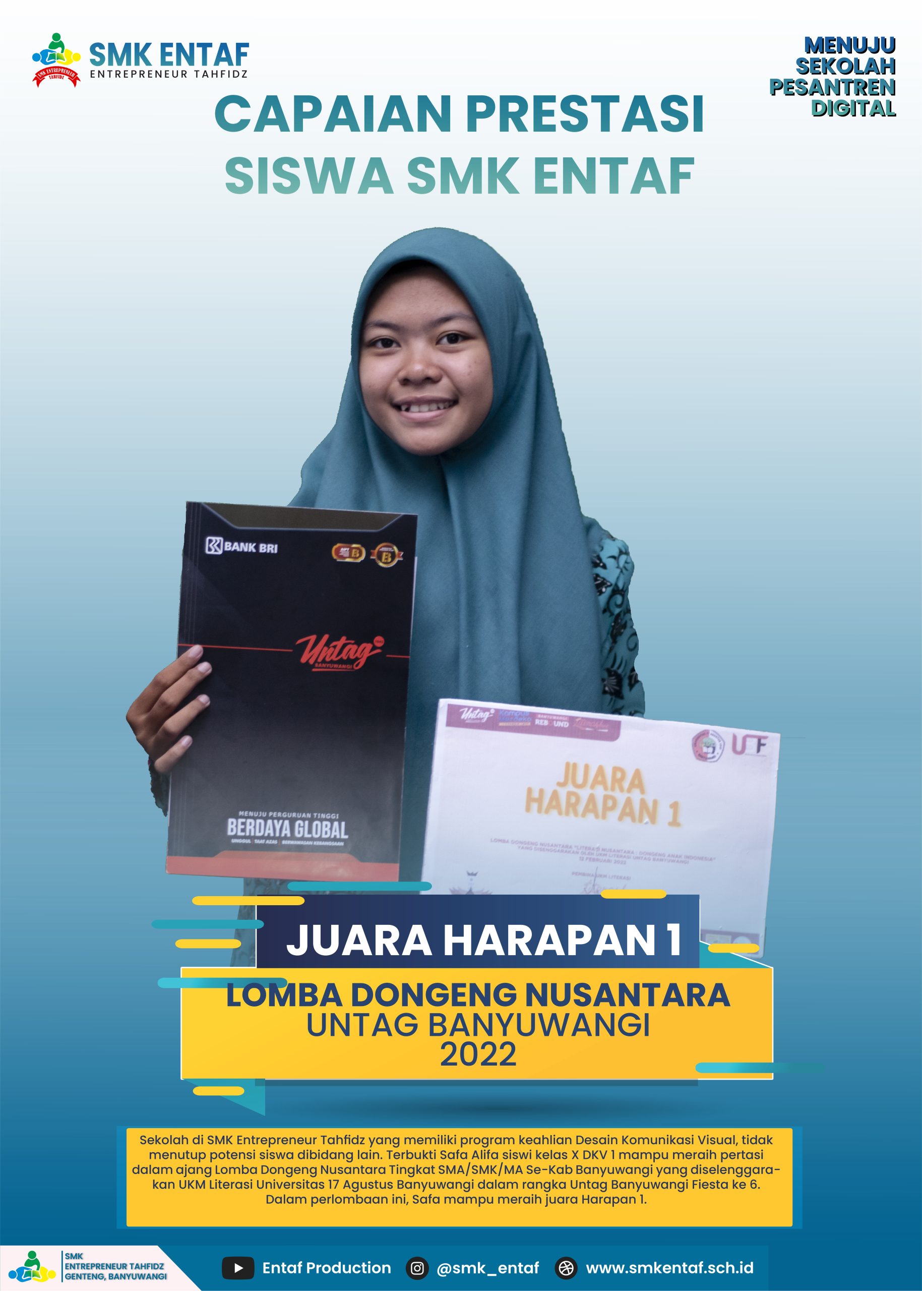 JUARA HARAPAN 1 LOMBA DONGENG NUSANTARA UNTAG BANYUWANGI 2022